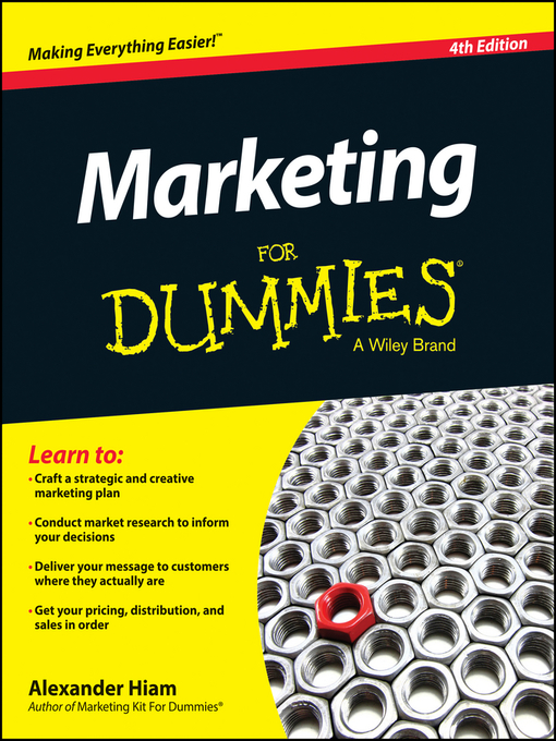 Title details for Marketing For Dummies by Alexander Hiam - Available